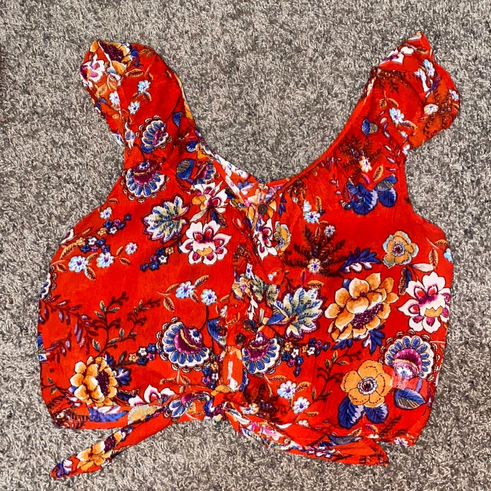 Floral tank top blouse